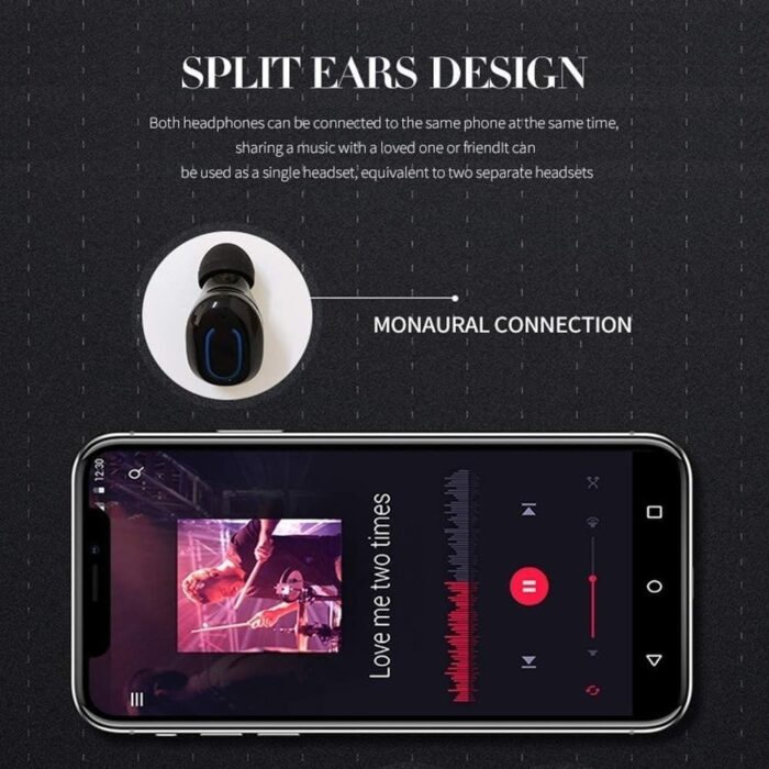 T18S Wireless Earbuds Bluetooth 5.0 TWS Mini Headset Stereo Earphones Android ISO - Image 3
