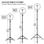 Selfie Ring Light With Stand 26cm/10inch Studio Light Dimmable 3 Modes Photography Lighting - Image 7