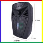KTX-1187 6.5 Inch Karaoke Portable Bluetooth Led Speaker USB-TF-FM With Microphone - Image 8