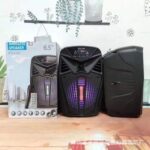 KTX-1187 6.5 Inch Karaoke Portable Bluetooth Led Speaker USB-TF-FM With Microphone - Image 5