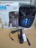 KTX-1187 6.5 Inch Karaoke Portable Bluetooth Led Speaker USB-TF-FM With Microphone - Image 6