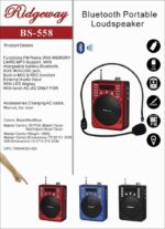 Ridgeway SPE-558A Bluetooth FM Portable Radio Speaker Rechargeable USB SD AUX - Image 2