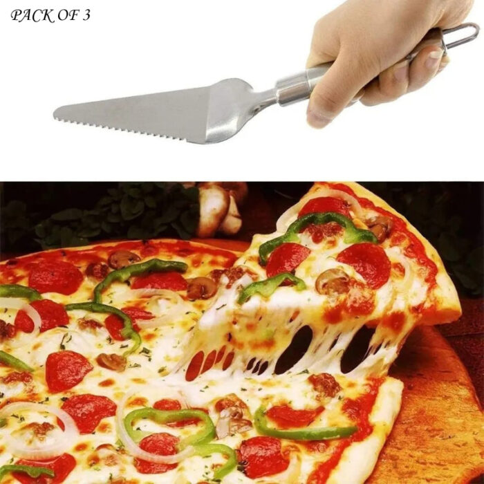 Pack Of 3 High-Quality Stainless Steel Cake And Pizza Servers - Image 2