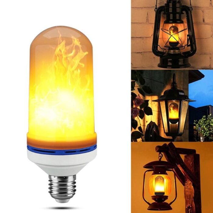 Flame Lamp E27 LED Fire Effect Bulb Home Decoration Night Light - Image 1