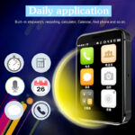 i5S 2.2-Inch High-Definition Display, SIM/TF Card Supported Premium Multi-Functional Smart Mobile Watch with Silicone Band - Image 6