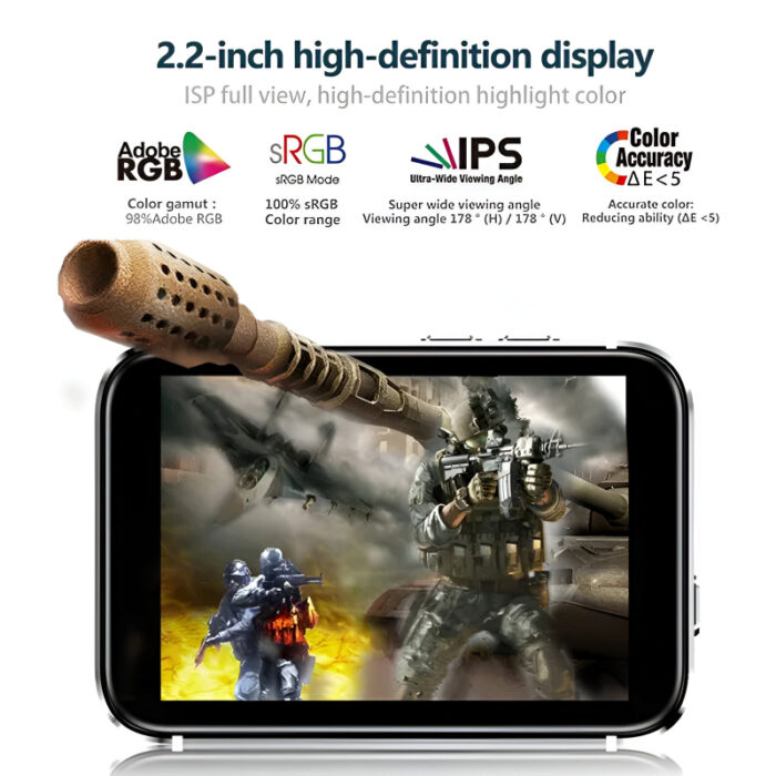 i5S 2.2-Inch High-Definition Display, SIM/TF Card Supported Premium Multi-Functional Smart Mobile Watch with Silicone Band - Image 5
