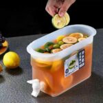 3.5L Water Jug With Faucet Lemon Juice Jug Kitchen Drinkware Kettle Pot Heat Resistant - Image 2