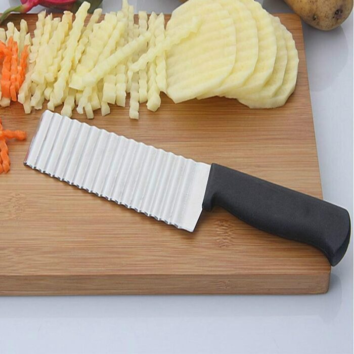 French Fries Cutter Stainless Steel Waving Knife - Image 9