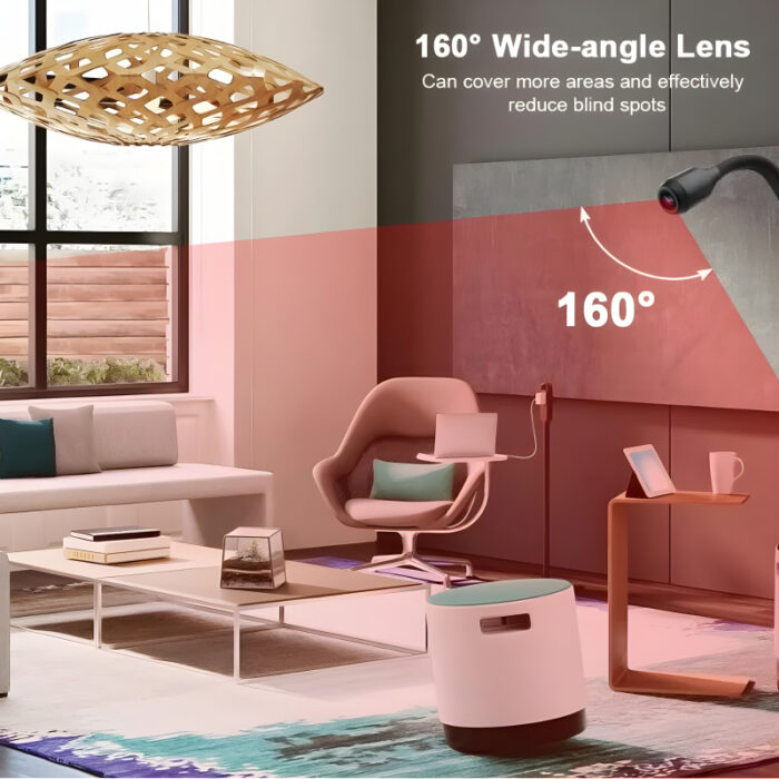 Portable V380 Pro 2MP 1080P HD USB Surveillance Camera With Rotatable Gnoose Neck, Motion Detection (WiFi & Hotspot) - Image 6