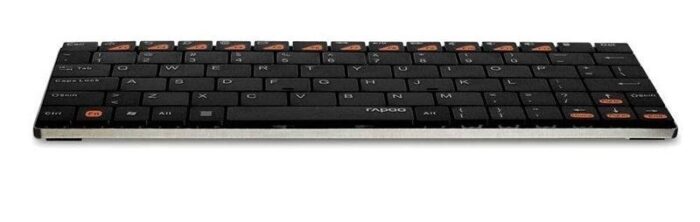 Rapoo E6500 Portable Mini Ultra-Thin Wireless Keyboard Bluetooth 3.0 Keyboard - Image 3
