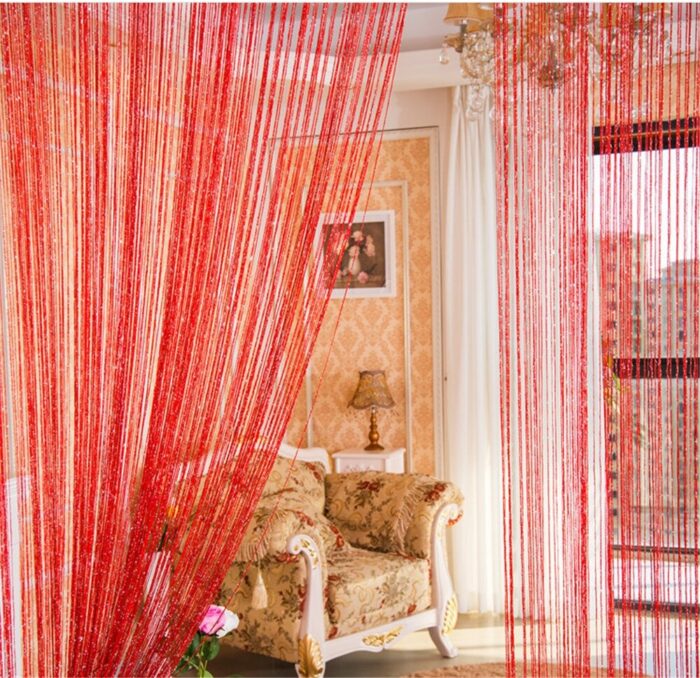 100cmX200cm Glitter Tassel Curtain String Door Room Panel Divider Window Decorative - Image 8