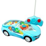 Futuristic Designed Remote-Controlled Toy Car With LED Light Gear Rotation - Image 4