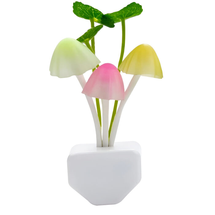 Automatic LED Mushroom Night Light – Color-Changing Sensor Lamp with Dusk-to-Dawn Auto On/Off, Plug-in Night Light for Kids Room, Nursery, Bedroom & Home Decor - Image 1