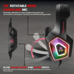 Hunter Spider V1 RGB Gaming Headset – 7.1 Surround Sound, Noise-Cancelling Mic, Deep Bass & RGB Lights - Image 11
