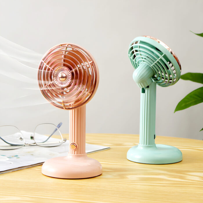 Compact Mini Portable USB Rechargeable Lightweight Handheld Cooling Fan With Adjustable Angle For Living Room, Bedroom And Office - Image 1