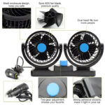 F30 Dual-Headed 360° Rotating Car Fan with Low Noise & Adjustable Airflow - Image 7