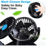 F30 Dual-Headed 360° Rotating Car Fan with Low Noise & Adjustable Airflow - Image 9
