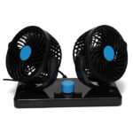 F30 Dual-Headed 360° Rotating Car Fan with Low Noise & Adjustable Airflow - Image 3