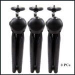 Pack Of 3 Mini Phone Tripod Tabletop Smartphone Mount Clip Holder Stand With Ballhead For Phones - Image 3