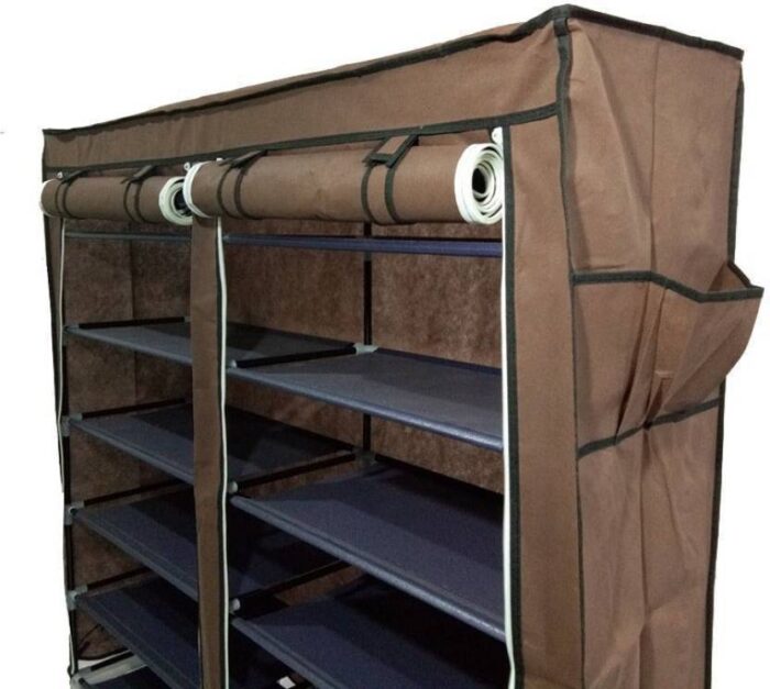 HCX Collapsible Double Dustproof And Dampproof Shoe Wardrobe Storage Organizer - Image 3