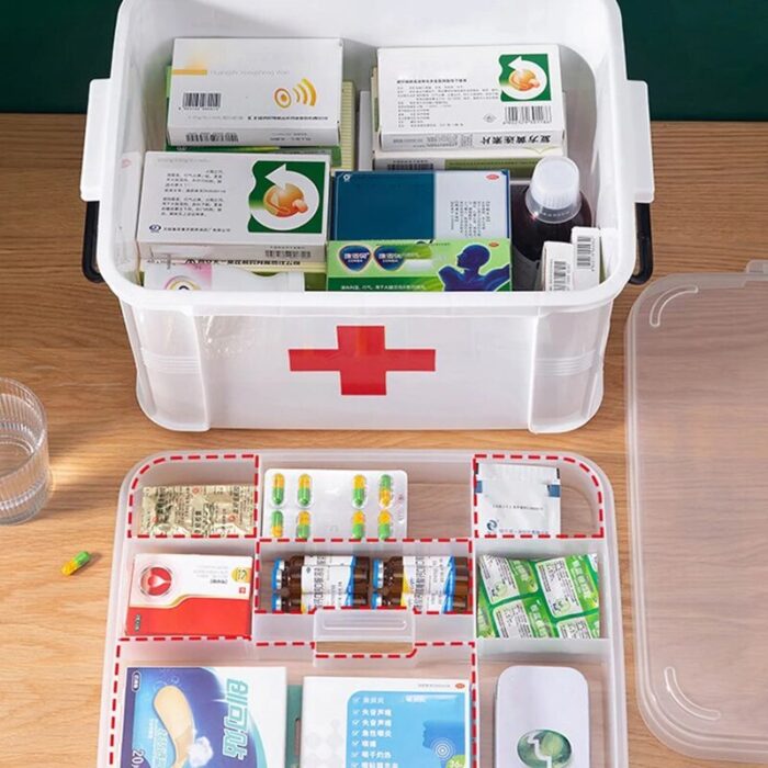 Multi-Layer Medicine Storage Organizer First Aid Box - Image 8
