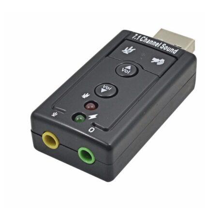 Mini External USB Sound Card 7.1 CH 3D Audio Adapter With 3.5mm Headset For PC Notebook