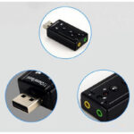 Pack Of 3 Mini External USB Sound Card 7.1 CH 3D Audio Adapter With 3.5mm Headset Jack For PC And Notebook - Image 7