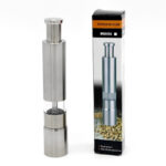 One Handed Operation Thumb Push High Quality Stainless Steel Spice Grinder - Image 9