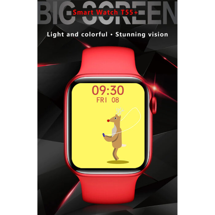 T55 + Smart Watch Series Full Touch ECG Waterproof Heart Rate Fitness Tracker 44MM Smartwatch - Image 1