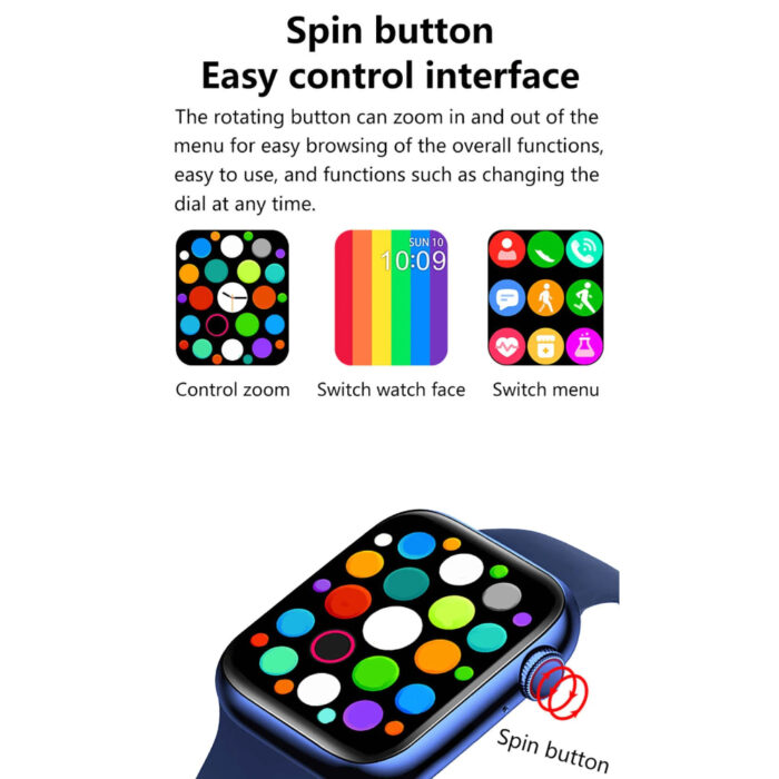 T55 + Smart Watch Series Full Touch ECG Waterproof Heart Rate Fitness Tracker 44MM Smartwatch - Image 3