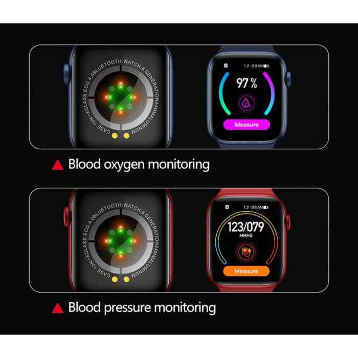 T55 + Smart Watch Series Full Touch ECG Waterproof Heart Rate Fitness Tracker 44MM Smartwatch - Image 10