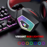 Hunter Spider V1 RGB Gaming Headset – 7.1 Surround Sound, Noise-Cancelling Mic, Deep Bass & RGB Lights - Image 2