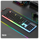 TX35 Limeide RGB Suspension Backlit Lightweight Luminous Wired Gaming Keyboard - Image 12