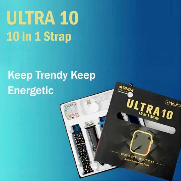 Ultra10 49mm Bluetooth Calling Smart Watch Sleek Design with 10 Interchangeable Straps - Image 8