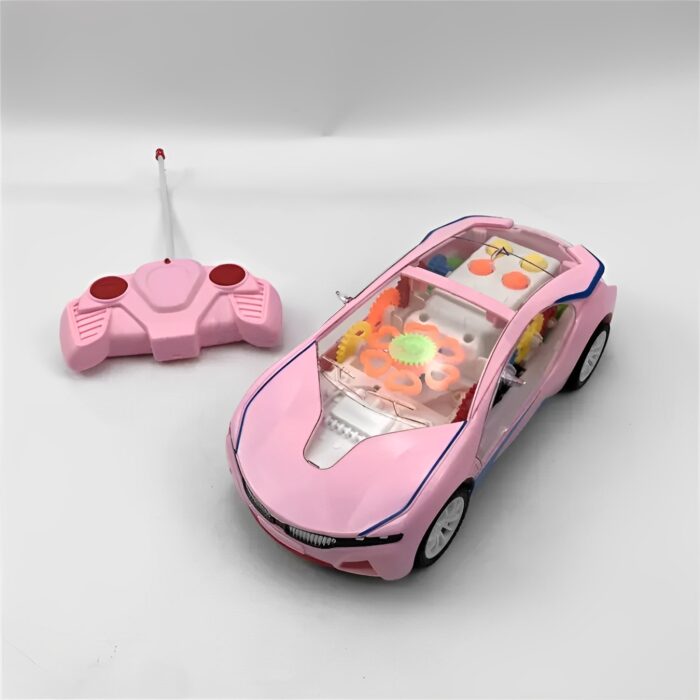 Futuristic Designed Remote-Controlled Toy Car With LED Light Gear Rotation - Image 1