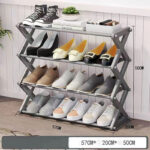 4 Layers X-Type Foldable Fashion Shoe Organizer Stand - Image 2