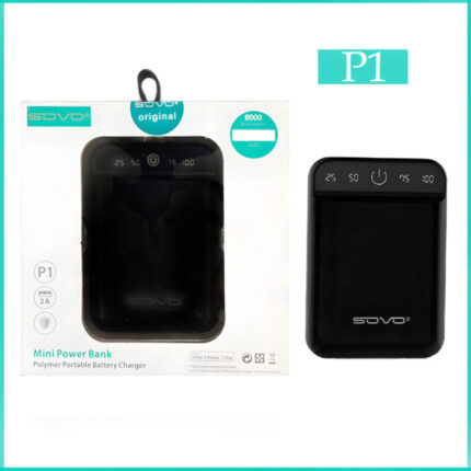 SOVO P1 6000mAh High-Capacity Mini Portable Power Bank