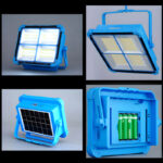 X8 Multifunctional Portable 1000W Solar LED Street Light High-Quality Rechargeable Off-Grid Private Lighting Solution