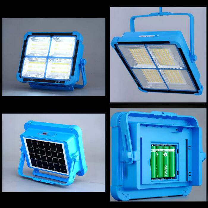 X8 Multifunctional Portable 1000W Solar LED Street Light High-Quality Rechargeable Off-Grid Private Lighting Solution - Image 9