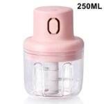 250ML Mini Electric Garlic Food Chopper Ginger Vegetable Crusher Food Blender Processor - Image 2