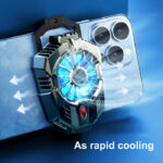 X20 Phone Cooler Air Cooler Fan For Mobile Phone Fast Cooling RGB Cooling Pad For Smartphone - Image 2