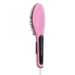 LCD Straightening Fast Smoothing Electric Hair Straightener Brush Ceramic Heating Temperature Display Hair Comb - Image 2