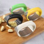 Garlic Press Rocker – Stainless Steel Garlic Press, Versatile Garlic Crusher, Easy To Use And Store Garlic Mincer – Effortless Cleanup And Dish Safe Garlic Grater(random Color) - Image 7