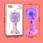 Fan With Sharpener | Mini Handheld Fan, Portable Usb Fan For Home, Office, Bedroom, Rechargeable Fan With Pencil Sharpener – Random Design & Color - Image 3