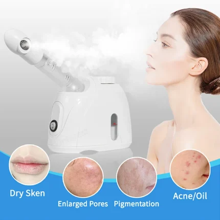 Facial Steamer Warm Mist Humidifier For Face Deep Cleaning Vaporizer Sprayer Salon Home Spa Skin Care Whitening