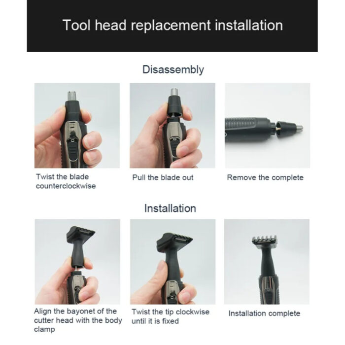 DALING DL-7019 Multi-Functional 2 IN 1 Nose Hair And Outline Trimmer - Image 7