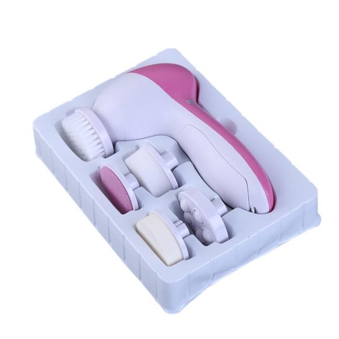 5 In 1 Electric Face Wash Brush Facial Cleansing Device Pore Cleaner Body Skin Cleaning Mini Beauty Massager - Image 2
