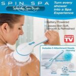 Electric Shower Brush 5 In 1 Spin Spa Multi-Functional Long Handle Bath Scrubber Waterproof Massager Health Care Tool