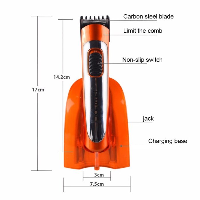 Wireless Chargeable Electric Hair Beard Trimmer Clipper - Image 5