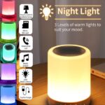 Touch Lamp Portable Speaker Bluetooth Speaker | Smart Touch Night Light Desk Lamp Color Changing - Image 3